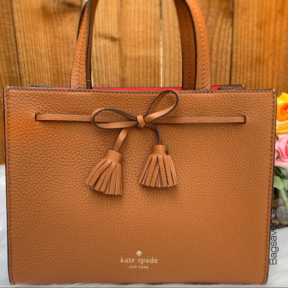 kate spade Handbags - Kate spade Hayes Small Satchel leather ginger red